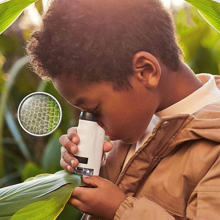 Kid's Portable Pocket Microscope with Adjustable 60-120x zoom - Tuckersgizmos.com