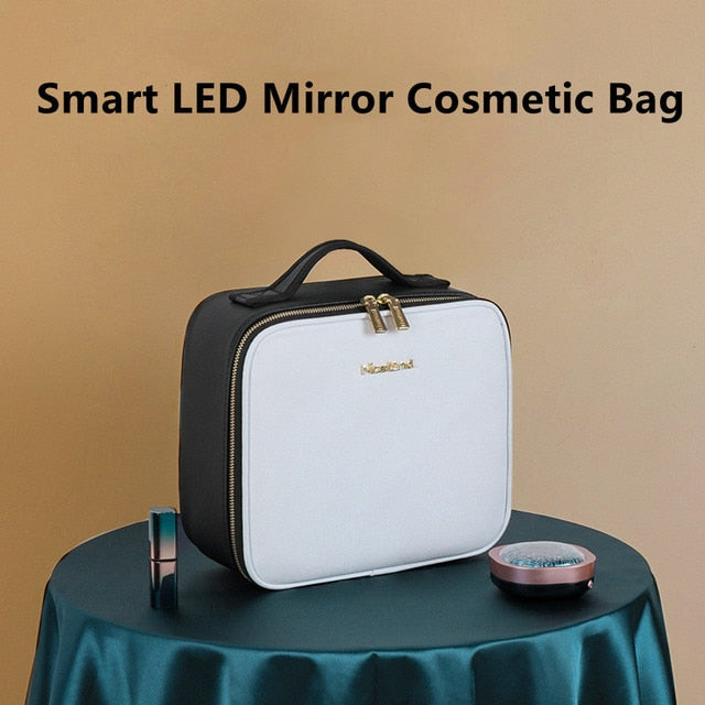 🎁🎁Makeup bag with LED Mirror - Tuckersgizmos.com