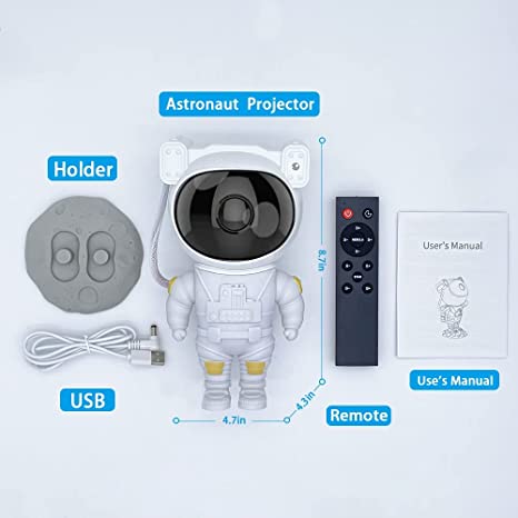(🔥Last Day Promotion 48% OFF)Astronaut Star Galaxy Projector Light - With Timer and Remote - Tuckersgizmos.com